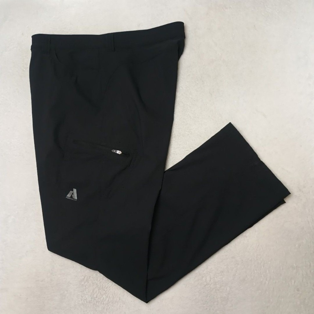 Eddie Bauer Pants Women 18 Black First Ascent Stretch Nylon Spandex Hiking
